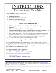 Form HOU101 Instructions - Eviction Action Complaint - Minnesota