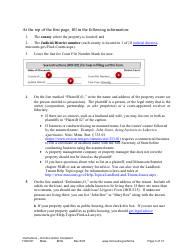 Form HOU101 Instructions - Eviction Action Complaint - Minnesota, Page 3
