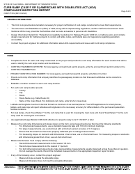 Form CEM-5773FG Curb Ramp (Case F or G) Americans With Disabilities Act (Ada) Compliance Inspection Report - California, Page 8