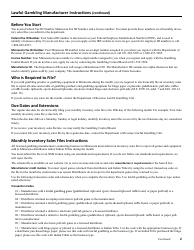 Instructions for Form G1 Lawful Gambling Monthly Tax Return - Minnesota, Page 2