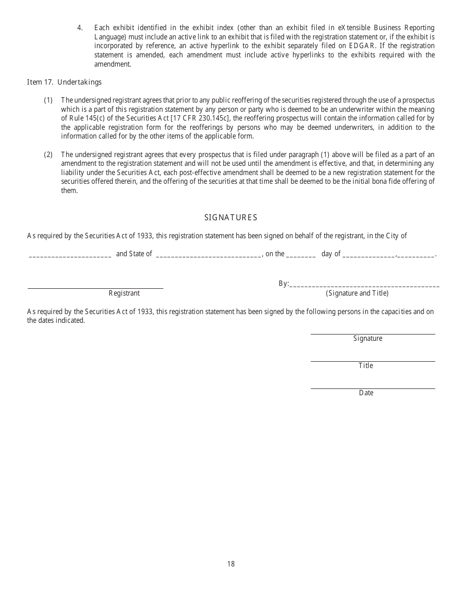 Form N-14 (SEC Form 2106) Registration Statement Under the Securities Act of 1933, Page 20