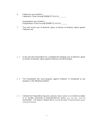 Form 2F-P-471 Ex Parte Petition for an Hrs 586 Temporary Restraining Order - Hawaii, Page 3