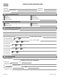 Document preview: DNR Form 542-1324 Surface Water Sampling Form - Iowa