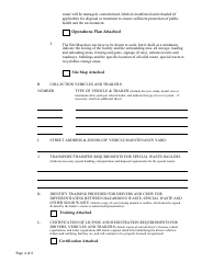 Commercial Hauler &amp; Special Waste Hauler Registration Form - New Mexico, Page 4