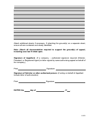Notice of Appeal Form (NAF-Hpa) - Health Protection Act - Nova Scotia, Canada, Page 4
