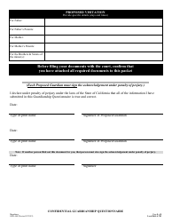 Form SJPR-400 Confidential Guardianship Questionnaire - County of San Joaquin, California, Page 8