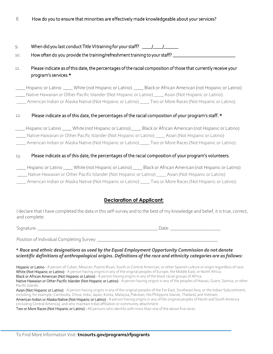 Application for Access and Visitation Grants Funding - Tennessee, Page 10