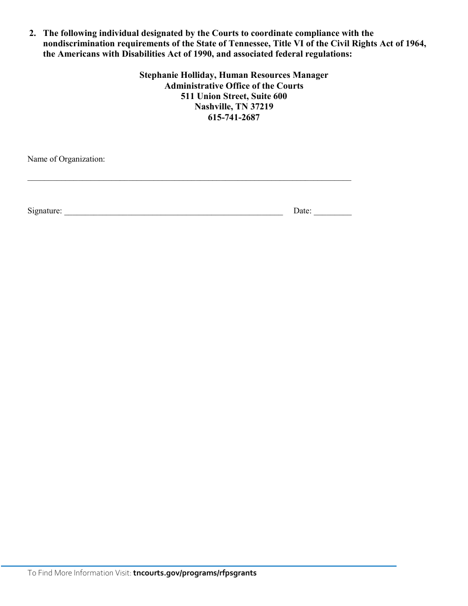 Application for Access and Visitation Grants Funding - Tennessee, Page 12