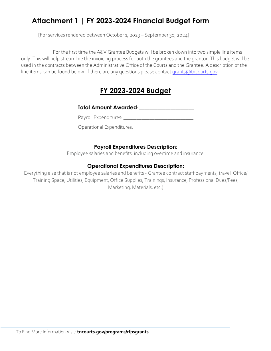 Application for Access and Visitation Grants Funding - Tennessee, Page 8