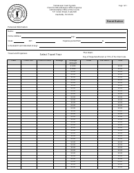 Claim for Miscellaneous Office Expense - Tennessee