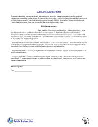 Document preview: Concussion and Sudden Cardiac Arrest Information Student Athlete Agreement - Wisconsin