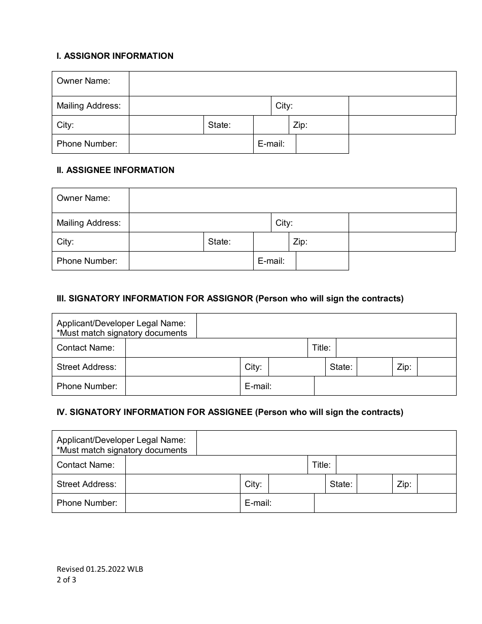 City of Fort Worth, Texas Encroachment Agreement Assignment Application ...