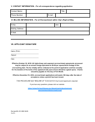 Encroachment Agreement Assignment Application Form - City of Fort Worth, Texas, Page 3