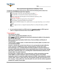 Document preview: Encroachment Agreement Initiation Form - City of Fort Worth, Texas