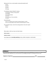 Application to Reactivate an Rn or Lpn Inactive Nursing License - South Dakota, Page 7