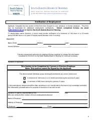 Application to Reactivate an Rn or Lpn Inactive Nursing License - South Dakota, Page 8