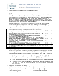 Application to Reinstate a Lapsed Aprn License - South Dakota, Page 3