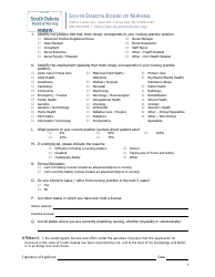 Application to Reinstate a Lapsed Aprn License - South Dakota, Page 5