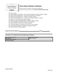 Application for Re-approval of Training Program - South Dakota, Page 3