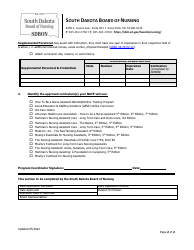 Application for Initial Training Program - South Dakota, Page 2