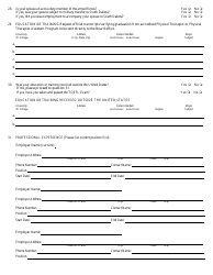 Physical Therapy License Application - South Dakota, Page 3
