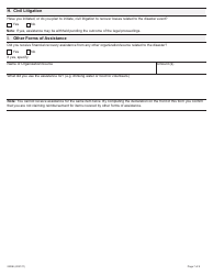 Form 2235E Disaster Recovery Assistance for Ontarians: Application Form for Small Businesses, Not-For-Profit Organizations and Farms - Ontario, Canada, Page 7