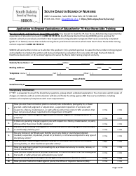 Document preview: Application to Request Equivalency of Education for 75-hour Nurse Aide Training - South Dakota