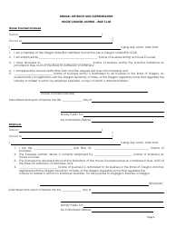 In-house Counsel Member Annual Certification Form - Oregon, Page 4