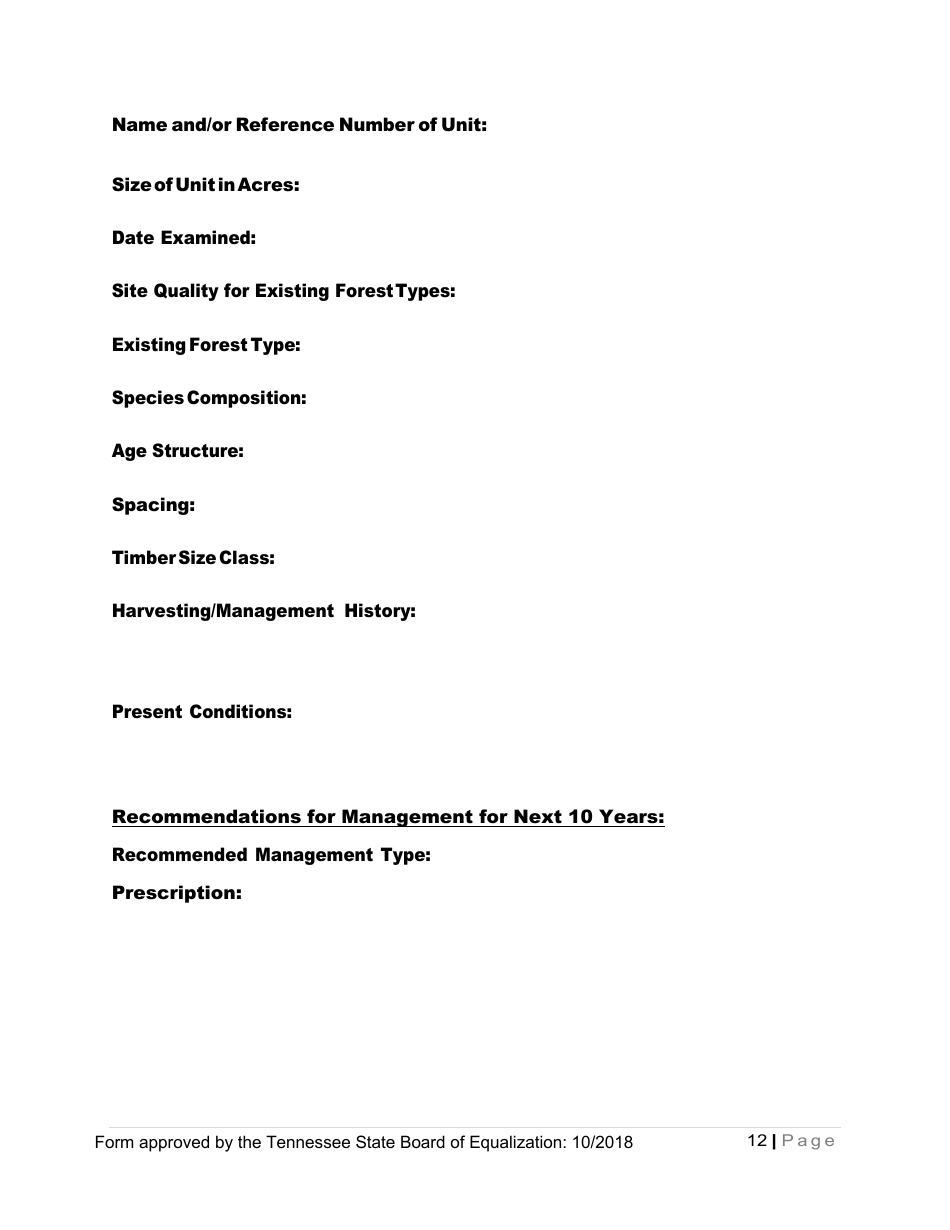 Tennessee Greenbelt Forest Management Plan - Tennessee, Page 12
