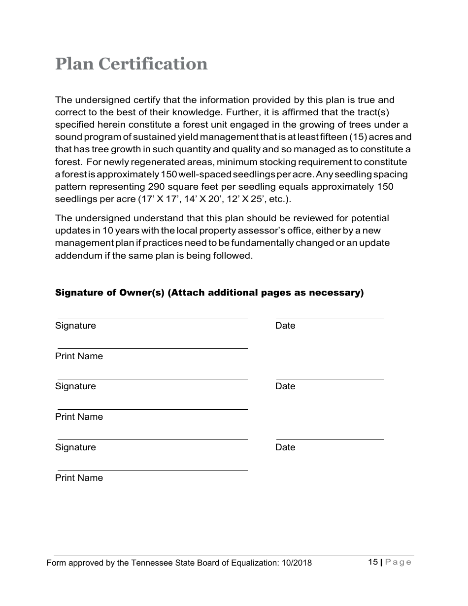 Tennessee Greenbelt Forest Management Plan - Tennessee, Page 15