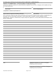 Form NHJB-2826-D Petition and Certificate for Involuntary Emergency Admission (Iea) Cover Sheet - New Hampshire, Page 10