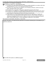 Form NHJB-2826-D Petition and Certificate for Involuntary Emergency Admission (Iea) Cover Sheet - New Hampshire, Page 5