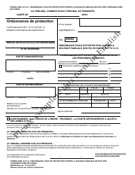Document preview: Form 10.01-H Domestic Violence Civil Protection Order (Dvcpo) Ex Parte (R.c. 3113.31) - Ohio (French)