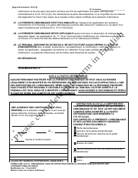 Form 10.01-H Domestic Violence Civil Protection Order (Dvcpo) Ex Parte (R.c. 3113.31) - Ohio (French), Page 6