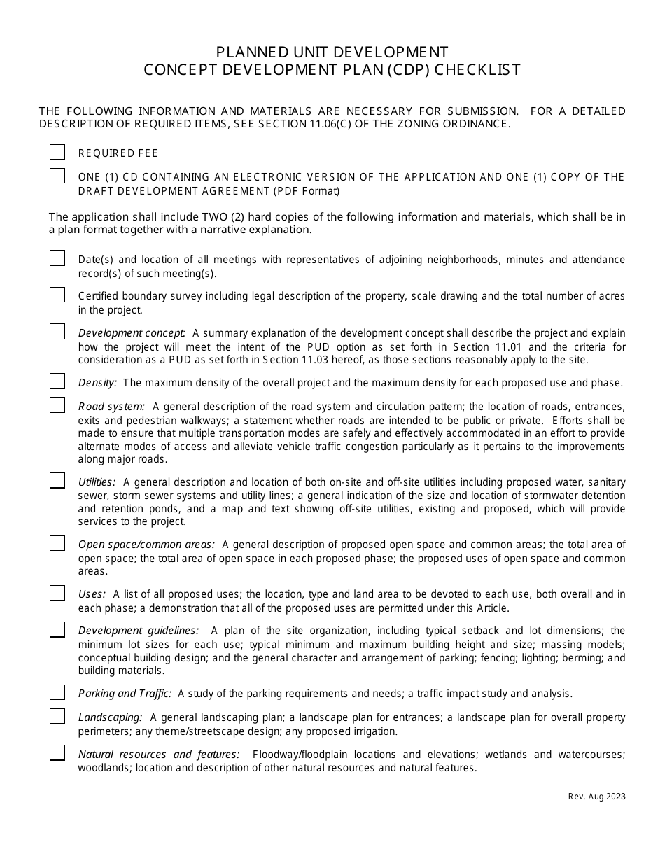 Planned Unit Development Concept Development Plan (Cdp) Application and Application to Amend the Zoning District Map - City of Troy, Michigan, Page 3