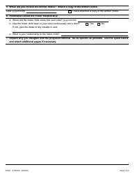 Form 1 (0007E; CFS001E) Application About the Proposed Removal of a Child From a Foster Home - Ontario, Canada, Page 3