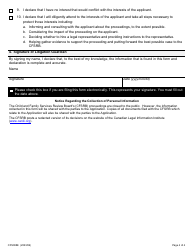 Form 8 (CFS008E) Litigation Guardian - Mental Incapacity - Ontario, Canada, Page 4