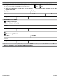 Form 7 (CFS007E) Application for Review of a Residential Placement - Ontario, Canada, Page 3
