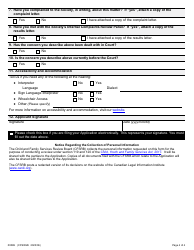 Form 2 (CFS009E; CFS002E) Application About Complaints Against a Children&#039;s Aid Society - Ontario, Canada, Page 4