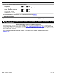 Form 5 (0038E; CFS005E) Application for Review of Emergency Admission to Secure Treatment Program (Esta) - Ontario, Canada, Page 4
