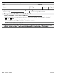Forme 1 (0007F; CFS001F) Demande De Revision D&#039;une Proposition De Retirer Un Enfant D&#039;une Famille D&#039;accueil - Ontario, Canada (French), Page 3