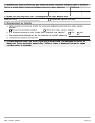 Forme 3 (0008F; CFS003F) Demande De Revision Du Refus De La Demande D&#039;adoption - Ontario, Canada (French), Page 3