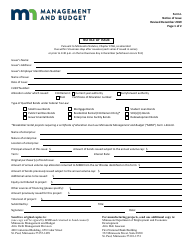 Document preview: Form L Notice of Issue - Minnesota