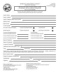 Document preview: Form RZ3 Notice of Issue of Recovery Zone Economic Development Bonds or Facilities Bonds - Minnesota