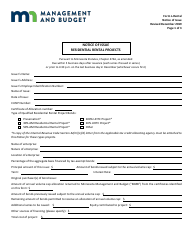 Document preview: Form L-RENTAL Notice of Issue - Residential Rental Projects - Minnesota