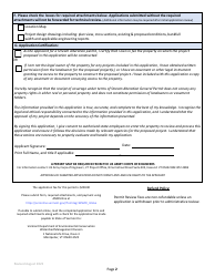 Application Form for Coverage Under the Stream Alteration General Permit - Vermont, Page 2