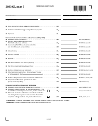 Form KS Shareholder&#039;s Share of Income, Credits and Modifications - Draft - Minnesota, Page 3