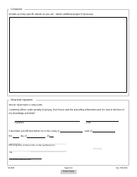 Notary Complaint Form - Colorado, Page 3