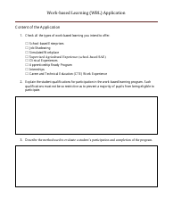 Work-Based Learning (Wbl) Application - Nevada, Page 3