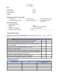 Document preview: Employer Host Vetting Rubric - Nevada